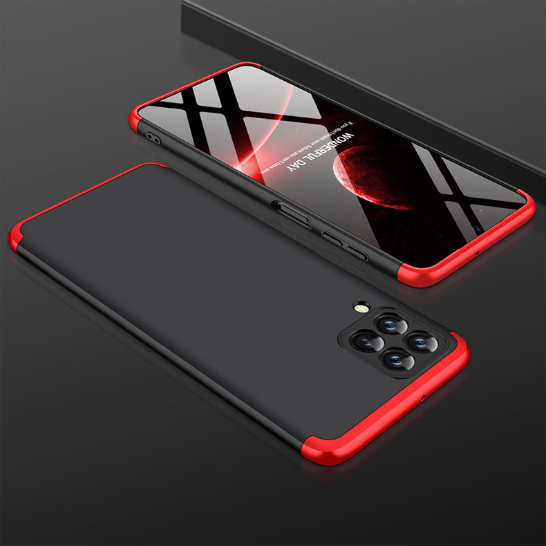 LEEKA Samsung M33 Full 3in1 Cover 360º Shockproof Armour Hard Matte PC Case