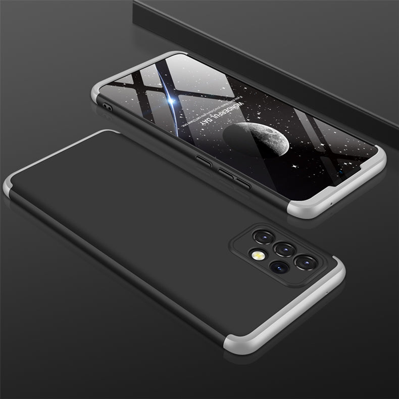LEEKA Samsung A32 Full 3in1 Cover 360º Shockproof Armour Hard Matte PC Case