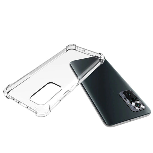 AntiShock Clear Back Cover Soft Silicone TPU Bumper case for Redmi Note 10