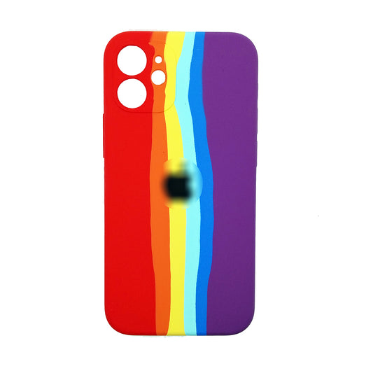 Latest Rainbow Silicone case for apple iPhone 12