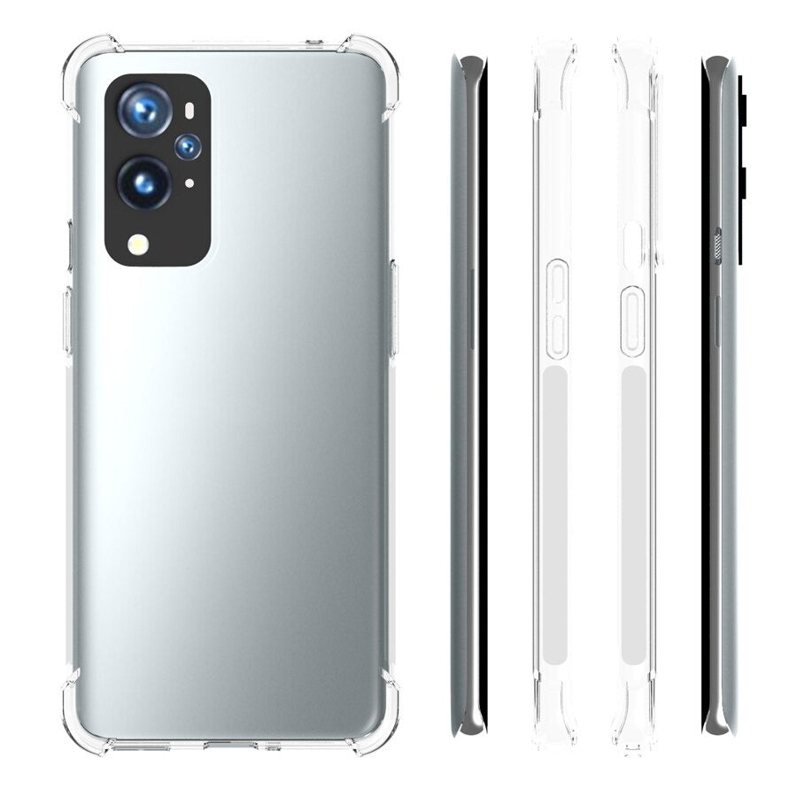 AntiShock Clear Back Cover Soft Silicone TPU Bumper case for Oneplus OnePlus 9