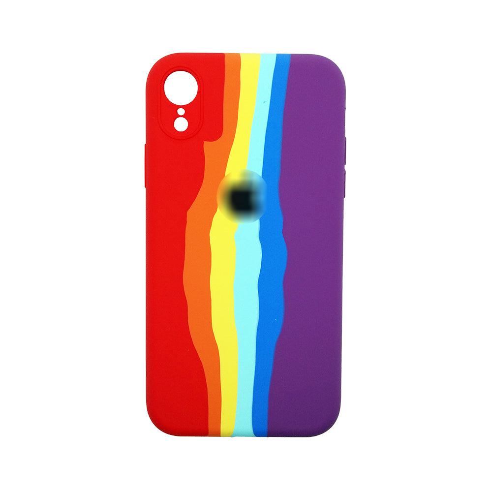 Latest Rainbow Silicone case for apple iPhone XR