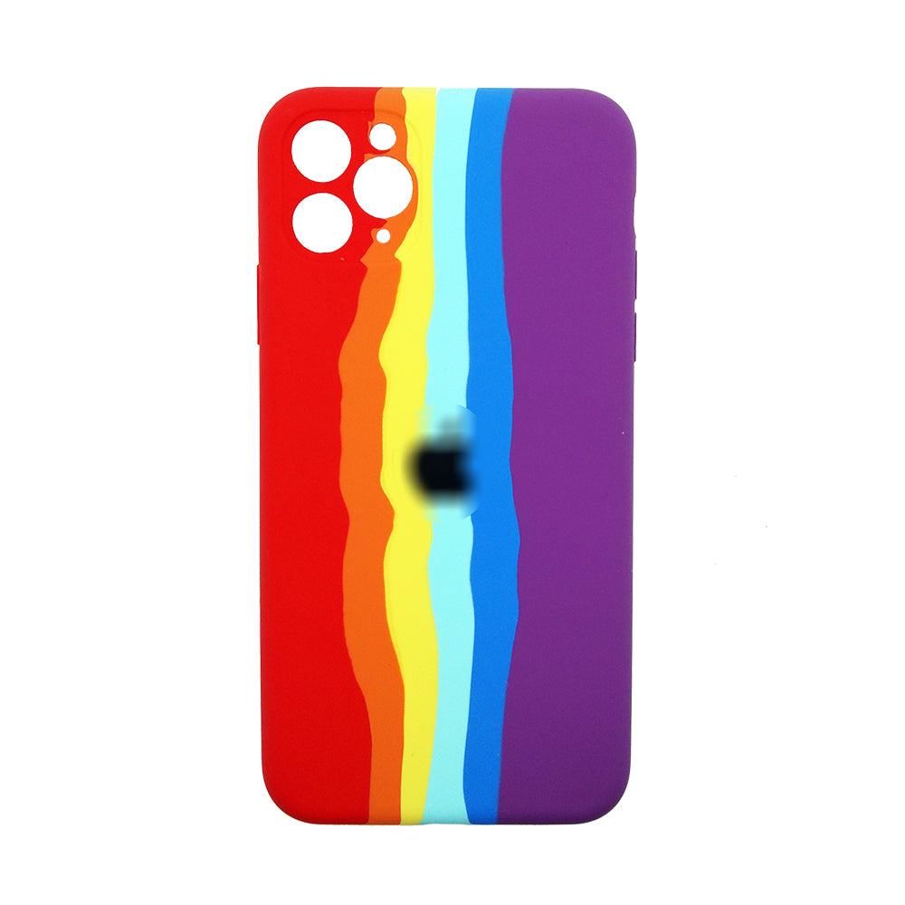 Latest Rainbow Silicone case for apple iPhone 11 Pro