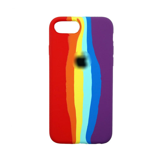 Latest Rainbow Silicone case for apple iPhone 8