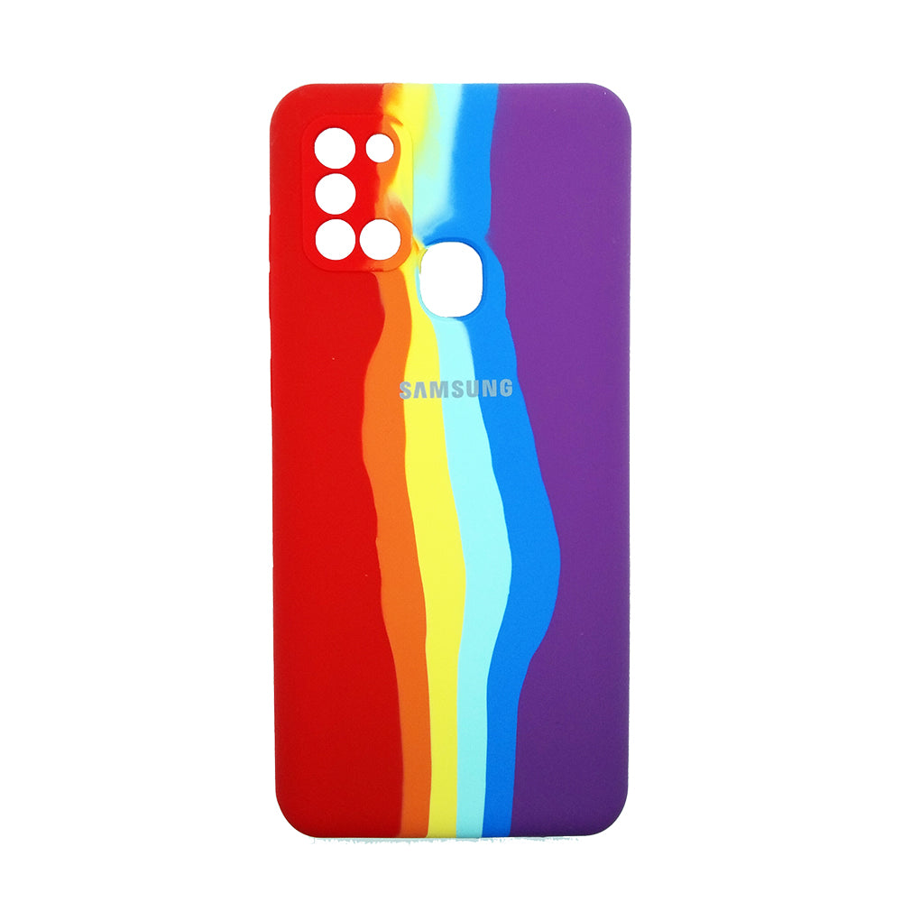 Latest Rainbow Silicone case for Samsung A21s