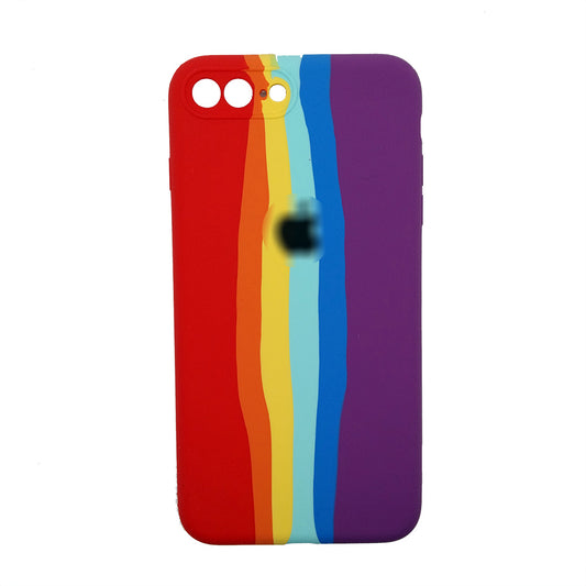 Latest Rainbow Silicone case for apple iPhone 7 Plus