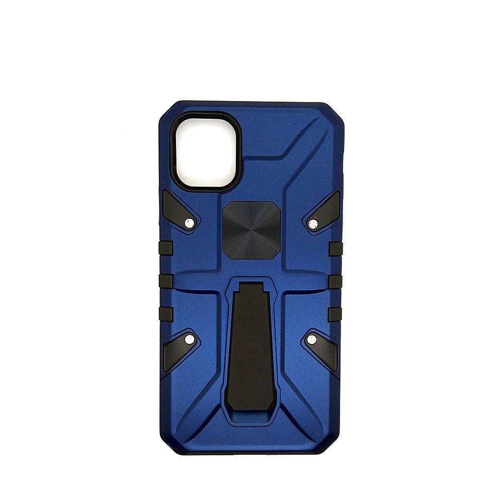 iPhone 11 Shockproof Armour Magnet Car holder Military Grade Case Blue