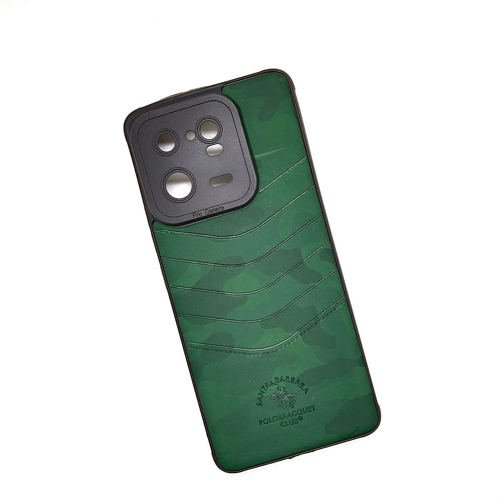 Redmi Note 13 Pro 5G POLO clothe texture case velvet Back Cover Green