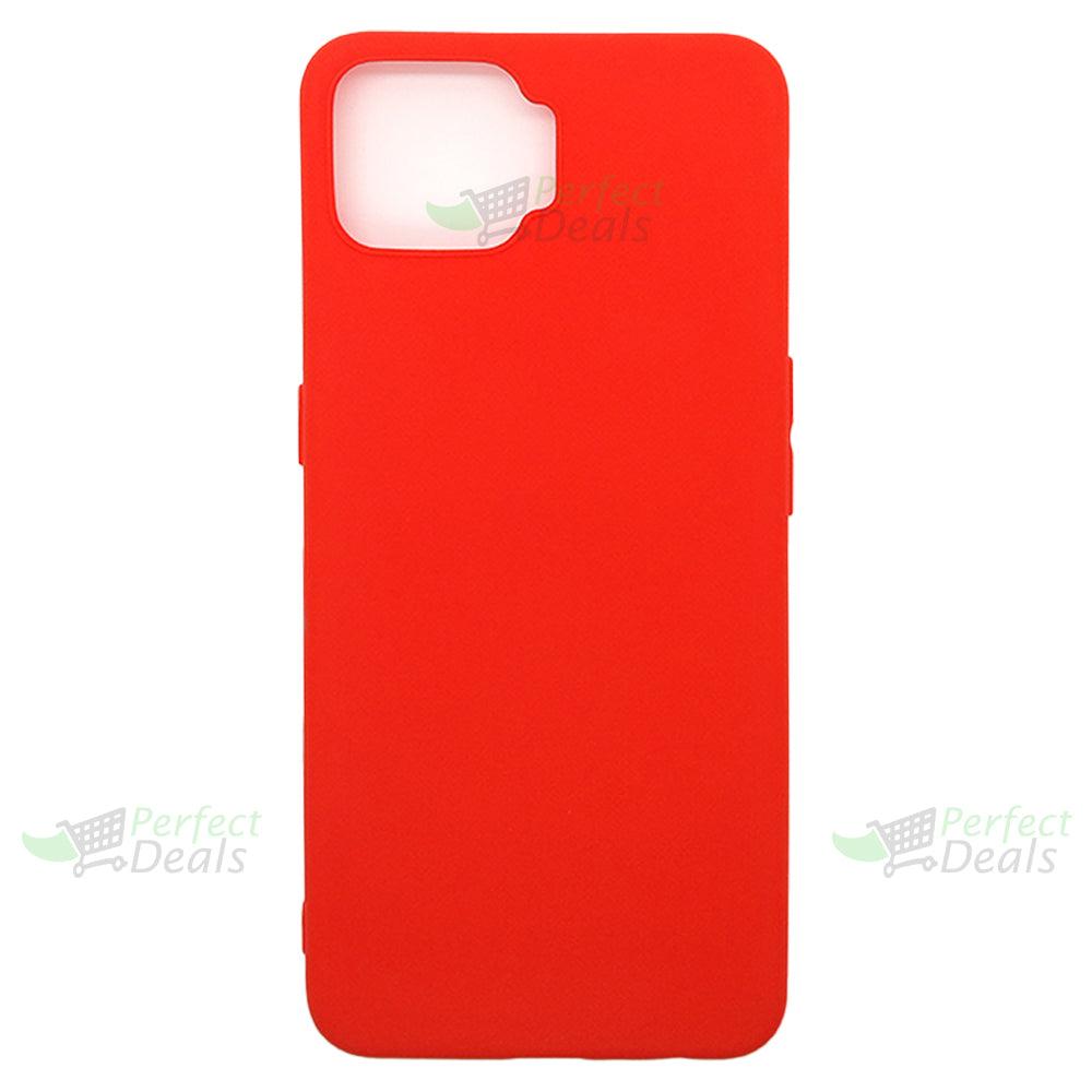 OPPO F17 Silicone back Cover Slim Magic TPU Case Red