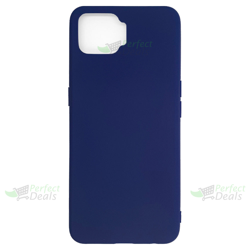 OPPO F17 Silicone back Cover Slim Magic TPU Case Blue