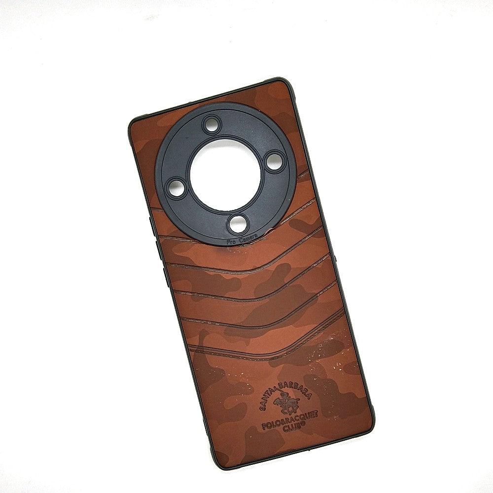 HONOR X9a POLO clothe texture case velvet Back Cover Brown