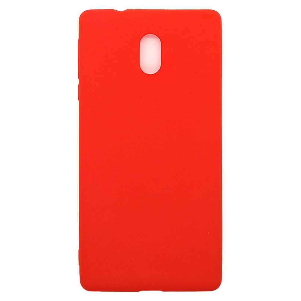 Nokia 3 Silicone back Cover Slim Magic TPU Case Red