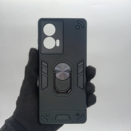 Motorola Edge 50 Fusion Hard PC Case with ring holder Shockproof Slim back Cover