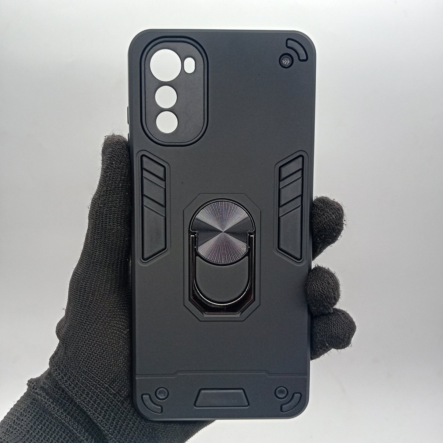 Motorola E32 Hard PC Case with ring holder Shockproof Slim back Cover