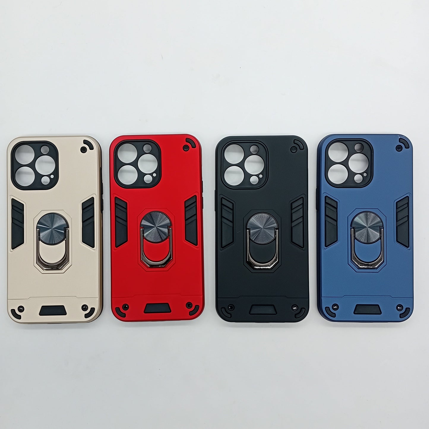 iPhone 14 Pro Max Hard PC Case with ring holder Shockproof Slim back Cover