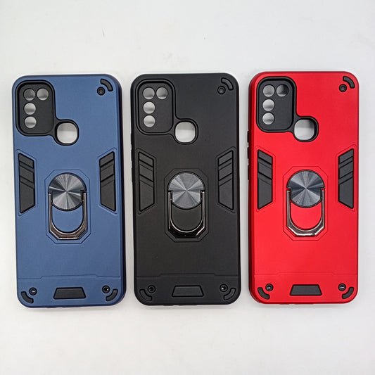 infinix Smart 5 Hard PC Case with ring holder Shockproof Slim back Cover