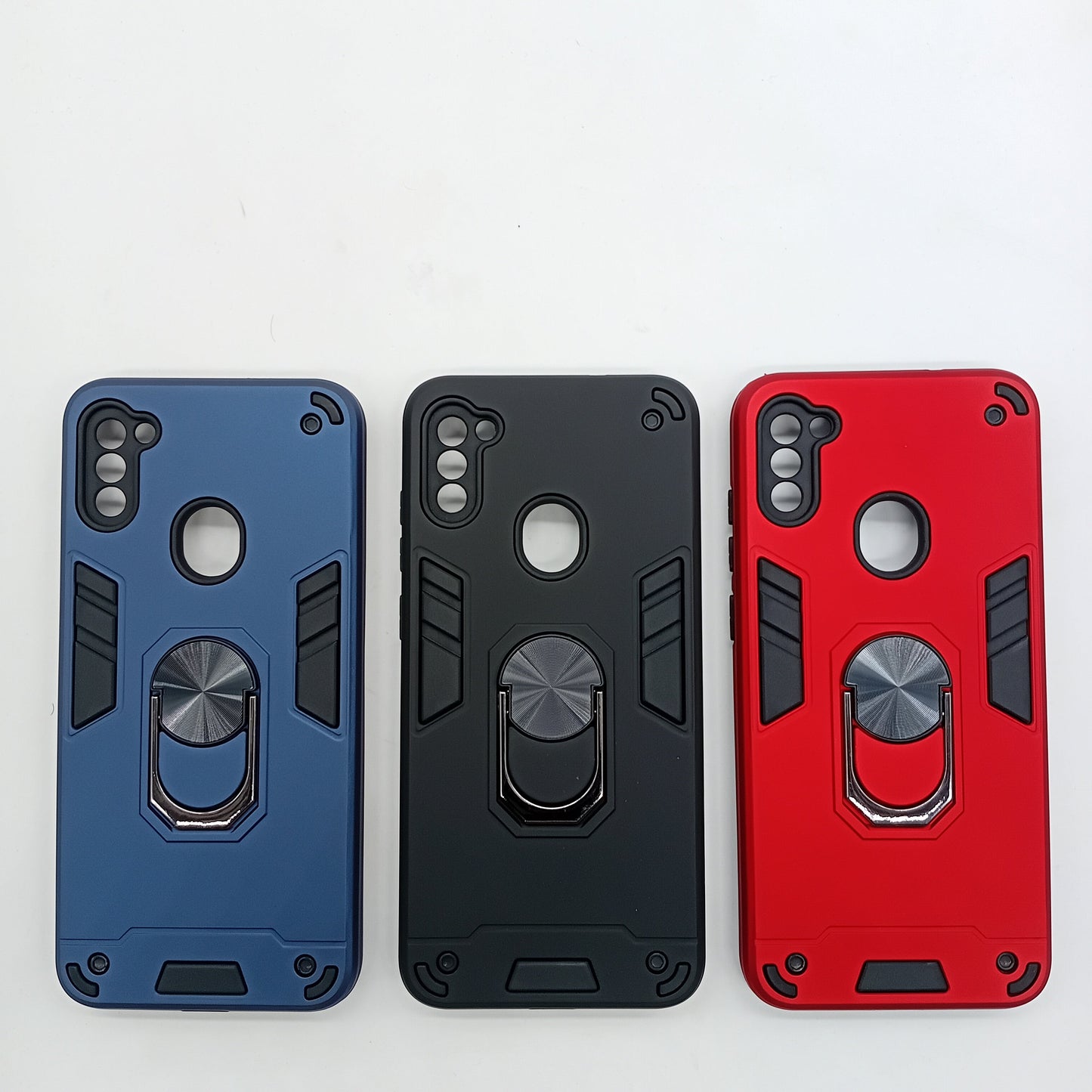 Samsung A11 / M11 Hard PC Case with ring holder Shockproof Slim back Cover