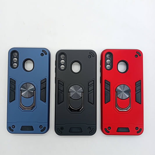 Samsung M20 Hard PC Case with ring holder Shockproof Slim back Cover
