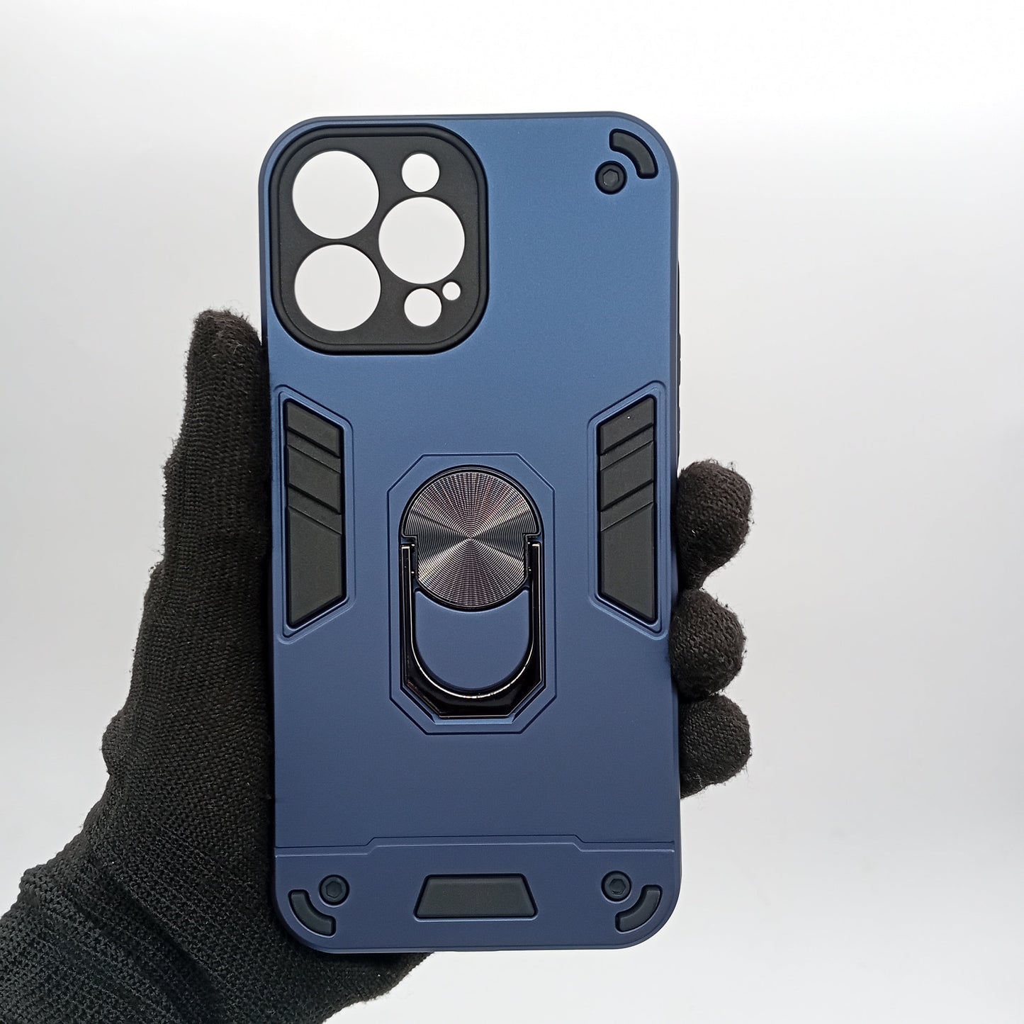 iPhone 13 Pro Max Hard PC Case with ring holder Shockproof Slim back Cover
