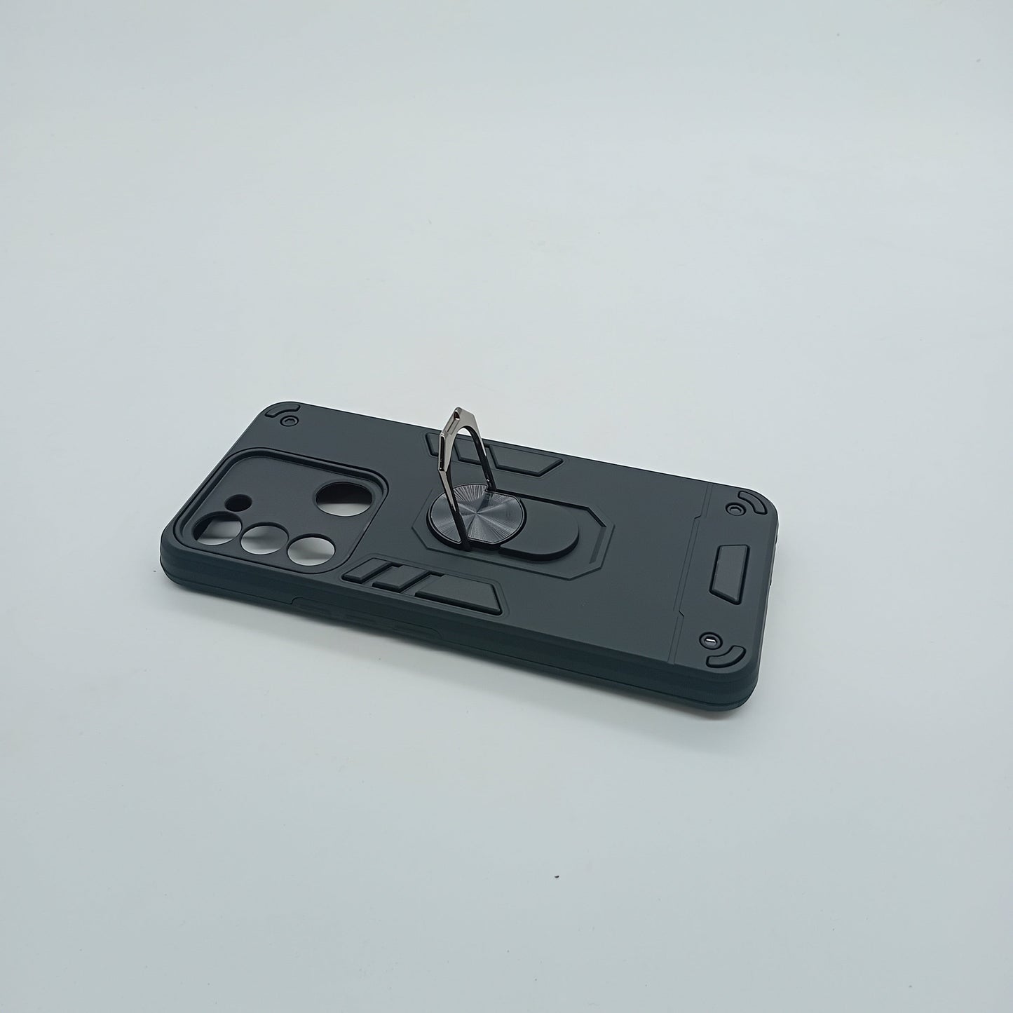 Tecno Spark 8C Hard PC Case with ring holder Shockproof Slim back Cover