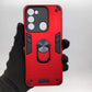 Tecno Spark 8C Hard PC Case with ring holder Shockproof Slim back Cover