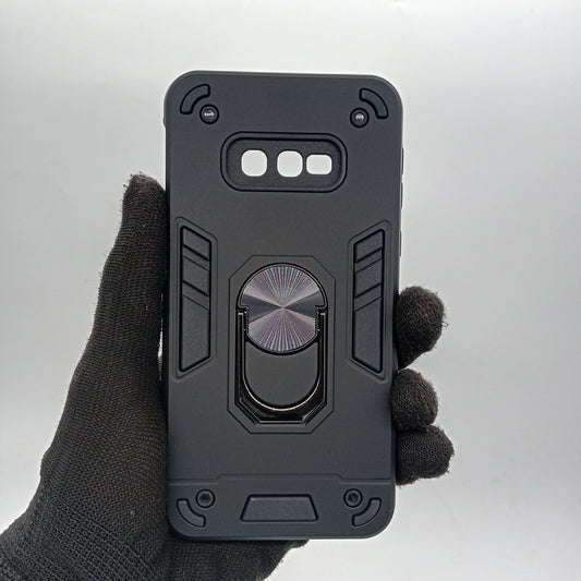 Samsung S10E Hard PC Case with ring holder Shockproof Slim back Cover