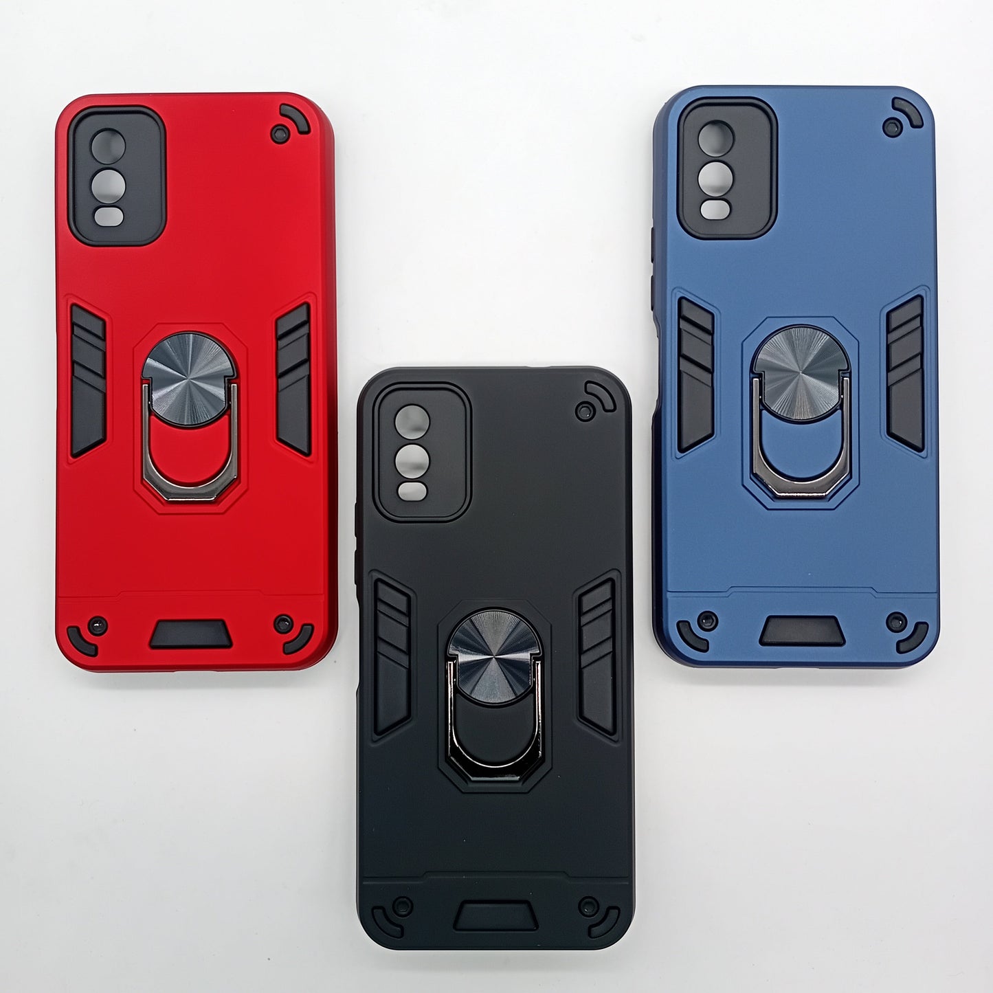 Nokia C32 Hard PC Case with ring holder Shockproof Slim back Cover