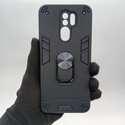 Redmi 9 Hard PC Case with ring holder Shockproof Slim back Cover