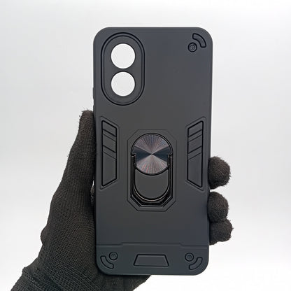 OPPO A38 Hard PC Case with ring holder Shockproof Slim back Cover
