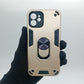 iPhone 12 Hard PC Case with ring holder Shockproof Slim back Cover