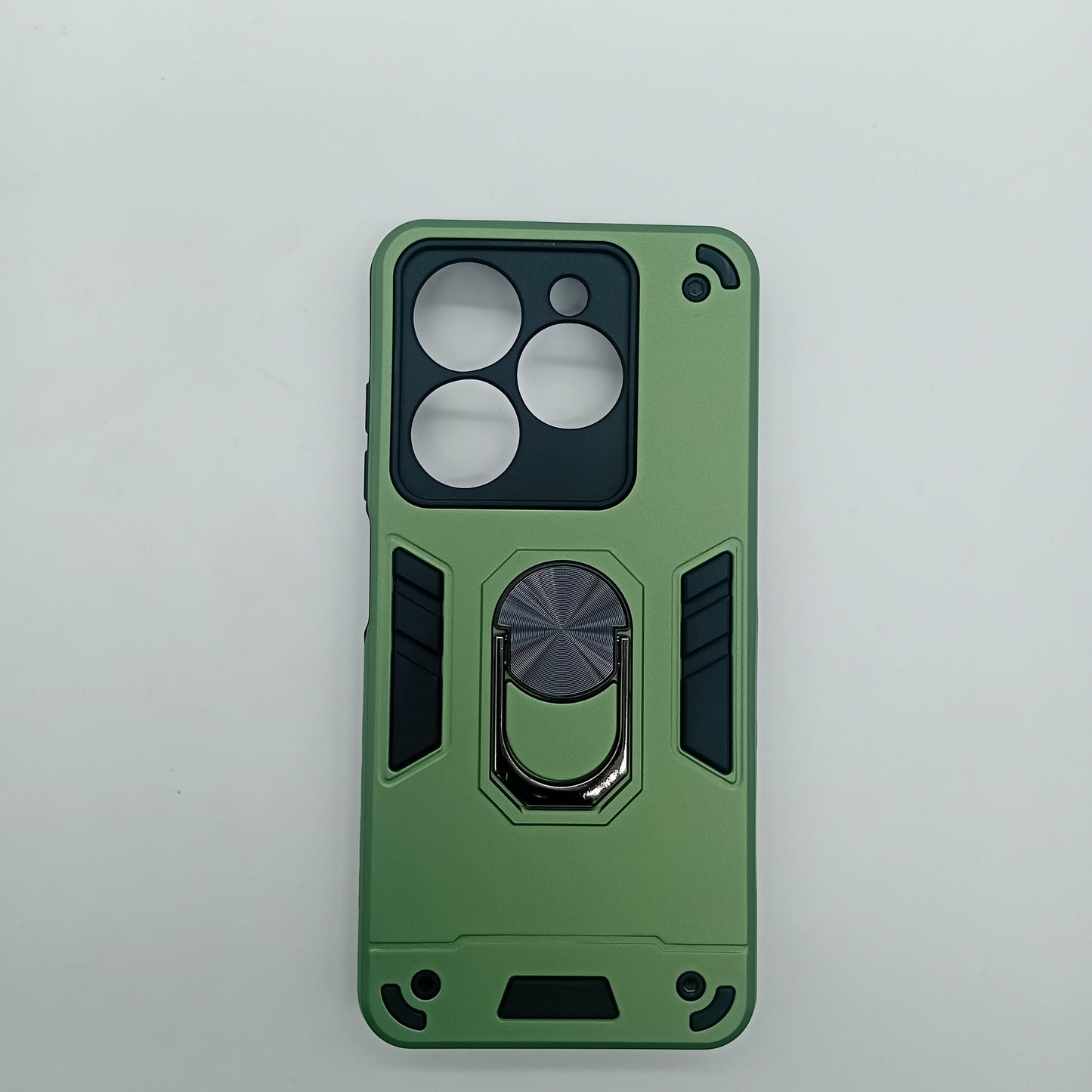infinix Smart 8 Hard PC Case with ring holder Shockproof Slim back Cover