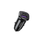 UGREEN 30W USB-C + USB Dual Port Car Charger - Black – Model CD130 – Compact In-Car Fast Charging Power Adapter for Smartphones, Tablets and USB Devices