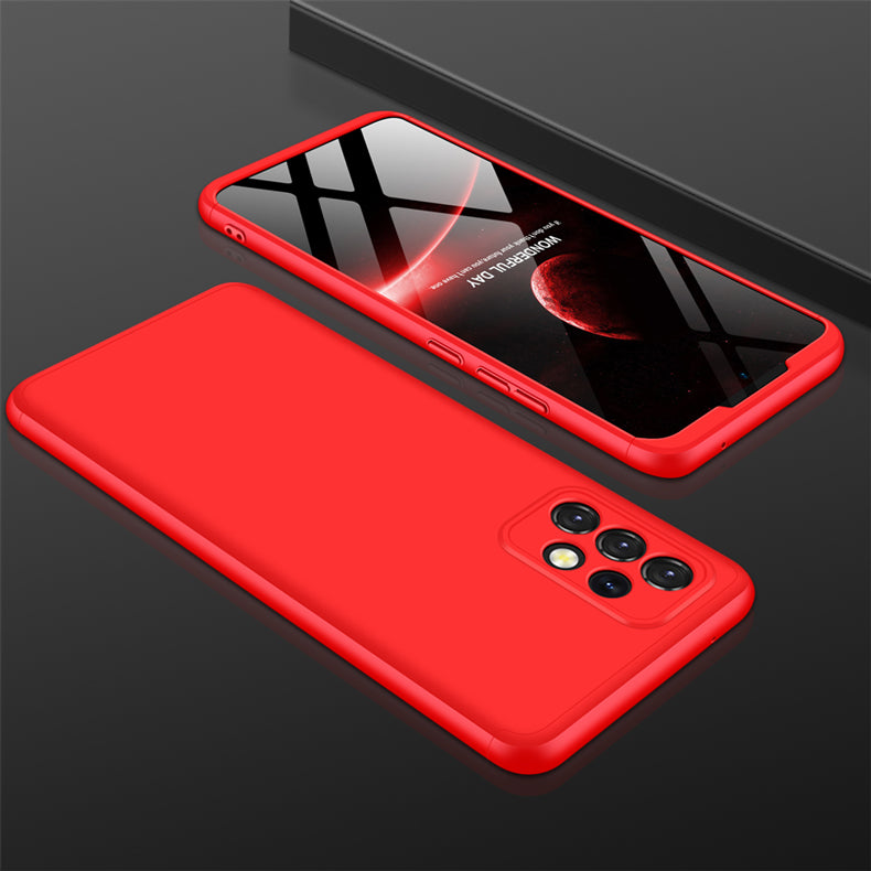 LEEKA Samsung A32 Full 3in1 Cover 360º Shockproof Armour Hard Matte PC Case
