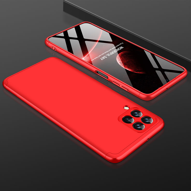 LEEKA Samsung M33 Full 3in1 Cover 360º Shockproof Armour Hard Matte PC Case