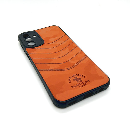 Samsung A15 POLO clothe texture case velvet Back Cover Orange