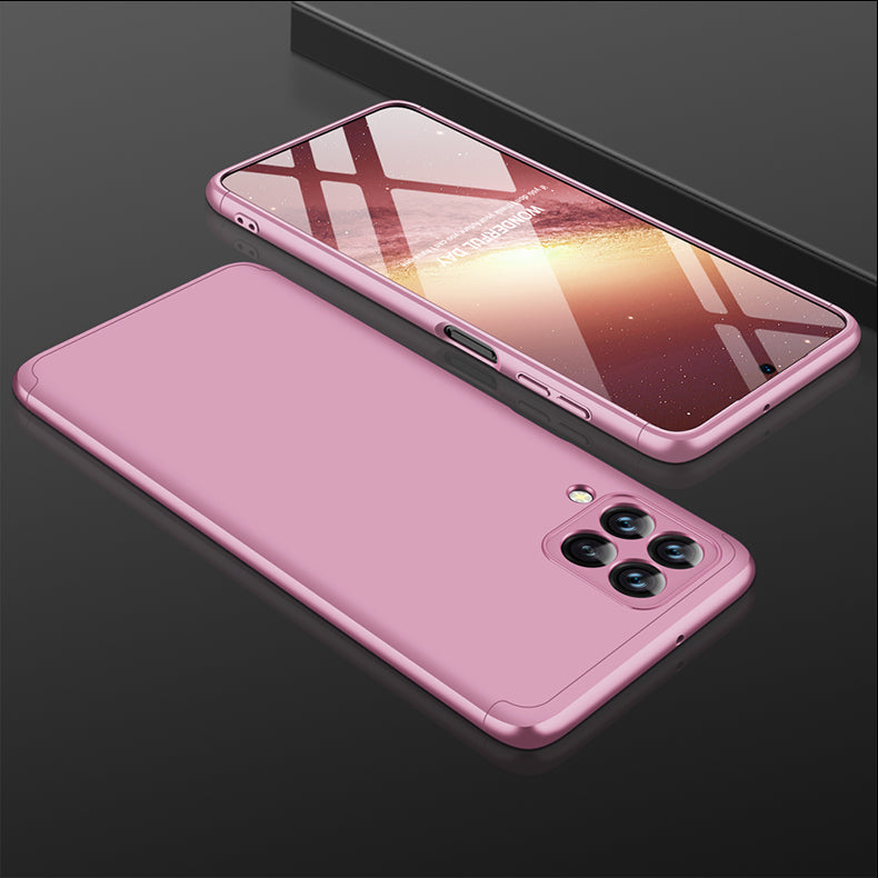 LEEKA Samsung M33 Full 3in1 Cover 360º Shockproof Armour Hard Matte PC Case
