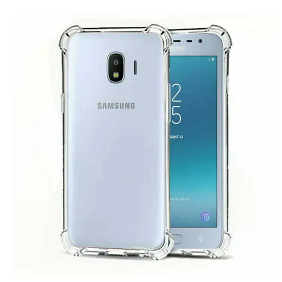 AntiShock Clear Back Cover Soft Silicone TPU Bumper case for Samsung J4