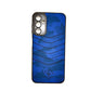 Samsung A14 POLO clothe texture case velvet Back Cover Blue