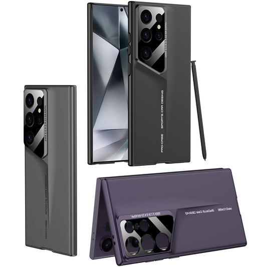 LEEKA Samsung S24 Ultra case with Super Luxury Sport car fiber Pro case design