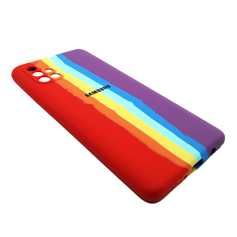 Latest Rainbow Silicone case for Samsung A71