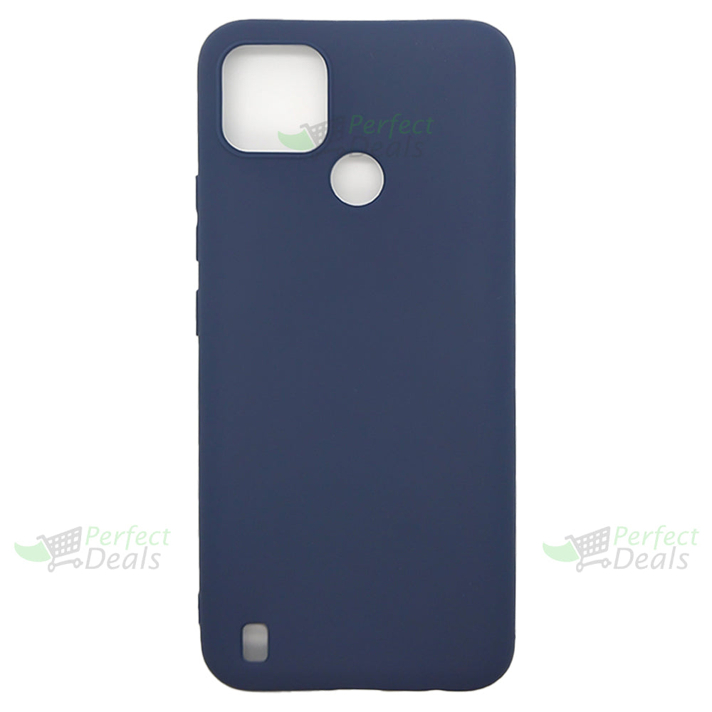 Realme C21Y Silicone back Cover Slim Magic TPU Case Blue