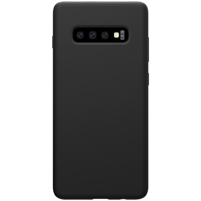 Samsung S10 Plus Silicone back Cover Slim Magic TPU Case Black