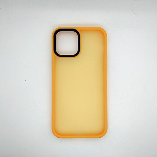 iPhone 12 Luxury Matte Slim Shockproof iPhone Case Yellow