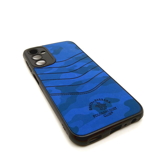 Samsung A24 4G POLO clothe texture case velvet Back Cover Blue