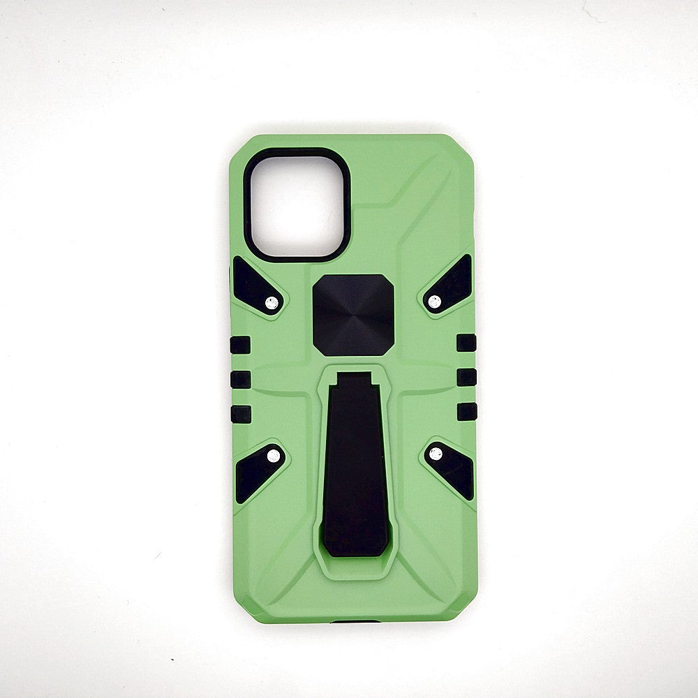 iPhone 12 Pro Shockproof Armour Magnet Car holder Military Grade Case Light Green