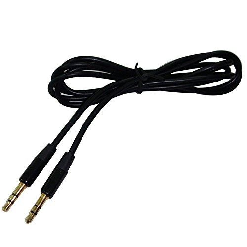 Short Aux Cable 2 Sides Black