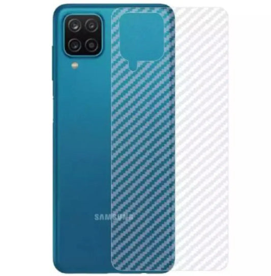 Samsung M12 carbon Back Clear Skin Sticker