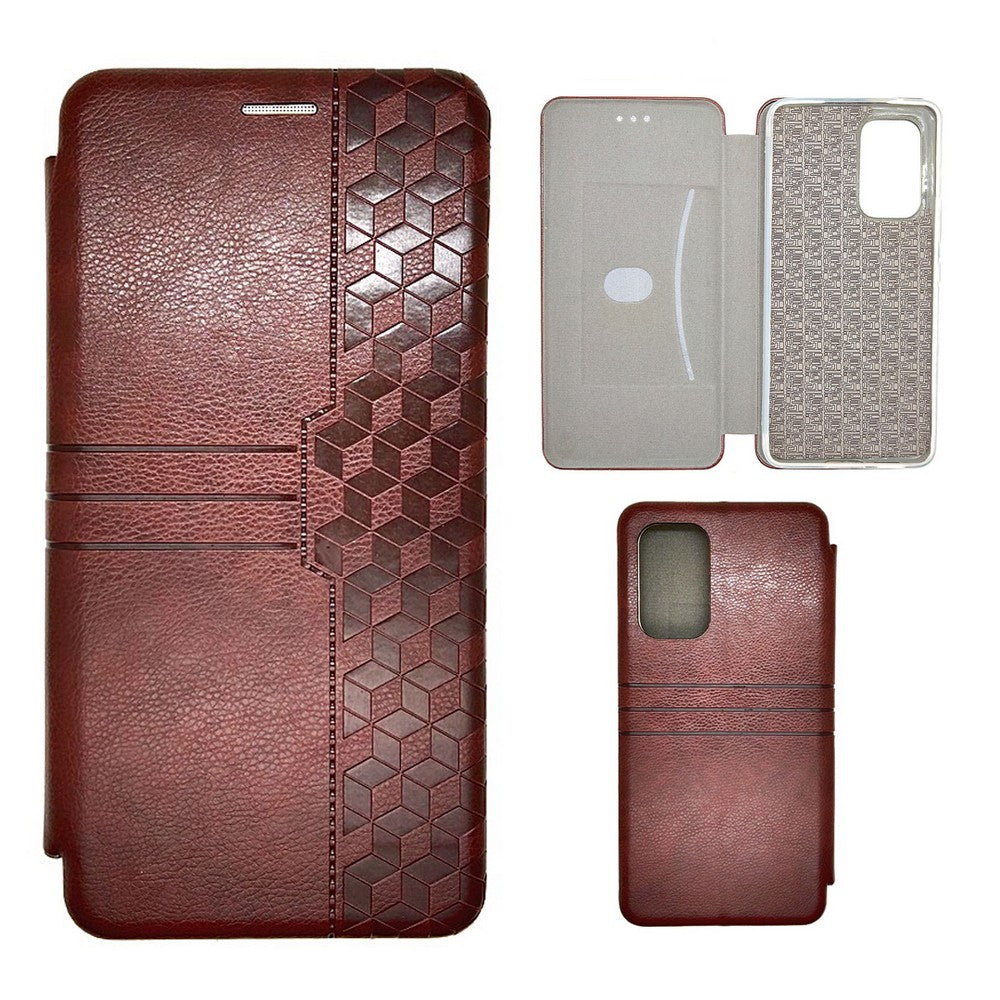 Samsung A73 Leather Pouch Case Premium Leather texture full cover