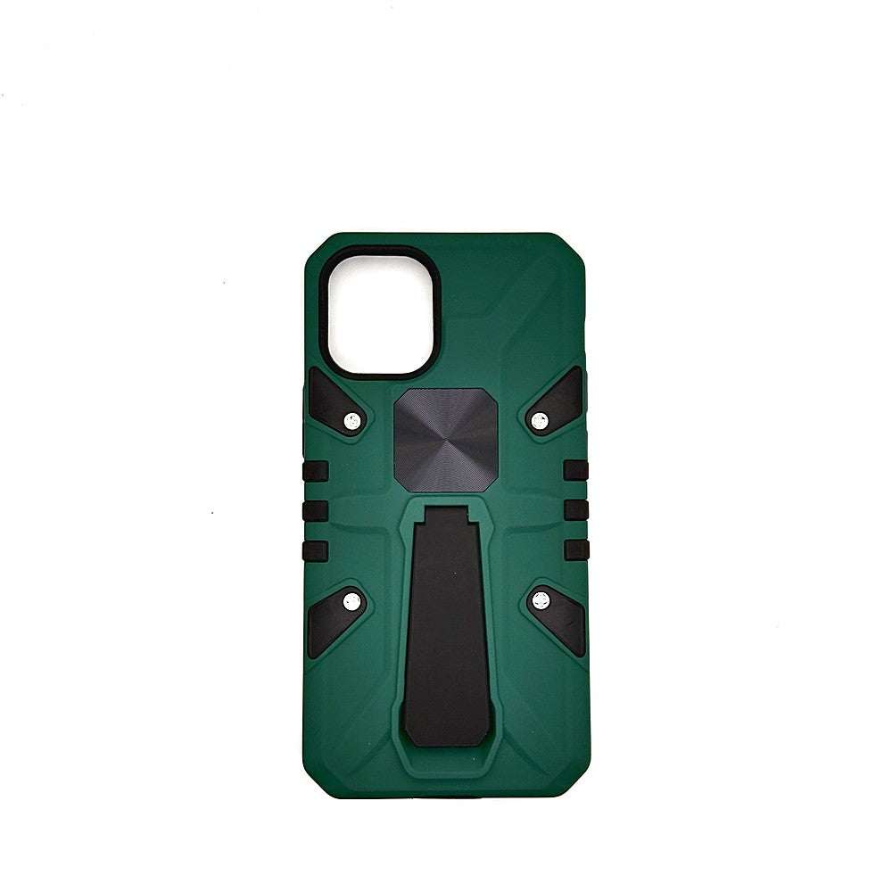 iPhone 12 Mini Shockproof Armour Magnet Car holder Military Grade Case Green