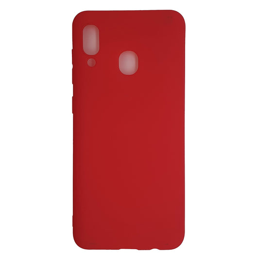 Samsung A20 Silicone back Cover Slim Magic TPU Case Red